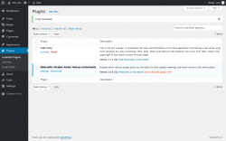 Page screenshot: Plugins ‹ Test site — WordPress