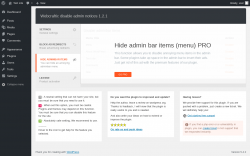Page screenshot: Hide adminbar items