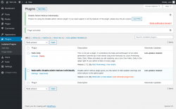 Page screenshot: Plugins ‹ Test site — WordPress