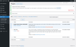 Page screenshot: Plugins ‹ Test site — WordPress