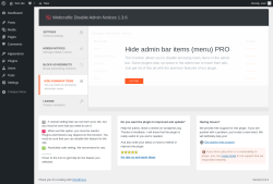 Page screenshot: Hide adminbar items