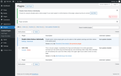 Page screenshot: Plugins &lsaquo; Test site &mdash; WordPress