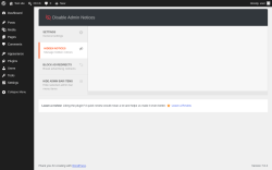 Page screenshot: Hidden notices