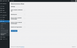 Page screenshot: Tools &rarr; WooCoomerce Optimizer