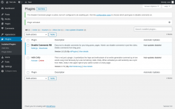 Page screenshot: Plugins &lsaquo; Test site &mdash; WordPress