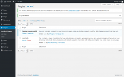 Page screenshot: Plugins &lsaquo; Test site &mdash; WordPress