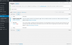 Page screenshot: Plugins &lsaquo; Test site &mdash; WordPress