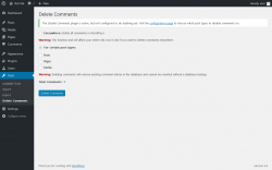 Page screenshot: Tools &rarr; Delete Comments