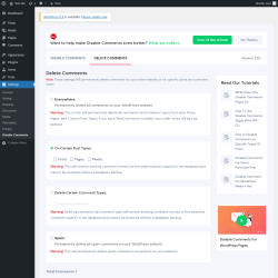Page screenshot: Tools &rarr; Delete Comments