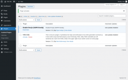 Page screenshot: Plugins &lsaquo; Test site &mdash; WordPress