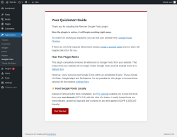 Page screenshot: Appearance &rarr; Google Fonts