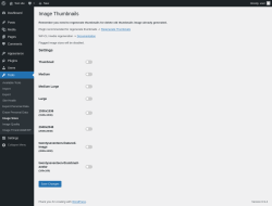 Page screenshot: Tools &rarr; Image Sizes