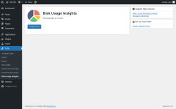 Page screenshot: Tools → Disk Usage Insights