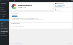 Page screenshot: Tools → Disk Usage Insights