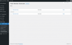 Page screenshot: EVDPL Plugin &rarr; Create Shortcode