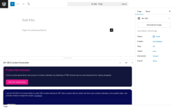 Page screenshot: Add Page ‹ Test site — WordPress