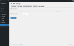 Page screenshot: DK PDF → PDF Templates