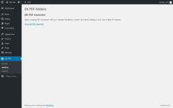 Page screenshot: DK PDF → Addons