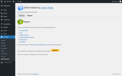 Page screenshot: Settings → DNS Prefetch → Support