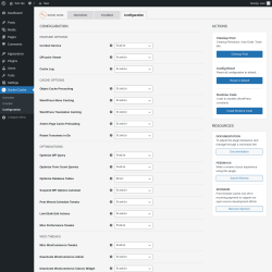 Page screenshot: Docket Cache → Configuration