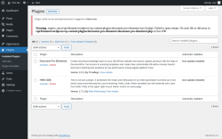 Page screenshot: Plugins &lsaquo; Test site &mdash; WordPress