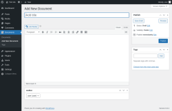 Page screenshot: Documents → Add New Document