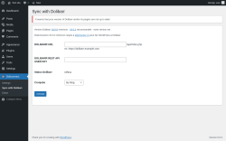 Page screenshot: Doliconnect → Sync with Dolibarr