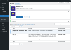 Page screenshot: Plugins ‹ Test site — WordPress