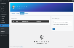 Page screenshot: Forge12 Double Opt-In → Categories