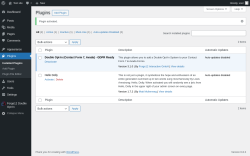 Page screenshot: Plugins ‹ Test site — WordPress