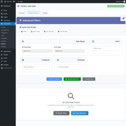 Page screenshot: Downloads &rarr; History