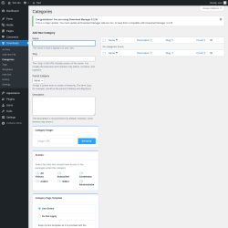 Page screenshot: Downloads &rarr; Categories