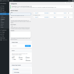 Page screenshot: Downloads &rarr; Categories