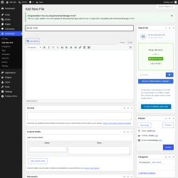 Page screenshot: Downloads &rarr; Add New File