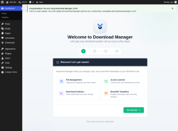 Page screenshot: Welcome &lsaquo; Test site &mdash; WordPress