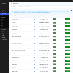 Page screenshot: Downloads &rarr; Templates