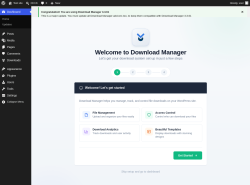 Page screenshot: Welcome &lsaquo; Test site &mdash; WordPress