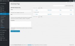 Page screenshot: Downloads → Tags