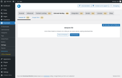 Page screenshot: Downloads → Settings → External Hosting PAID