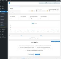Page screenshot: Downloads → Reports