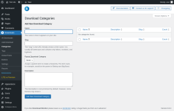 Page screenshot: Downloads → Categories
