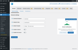 Page screenshot: Downloads → Settings