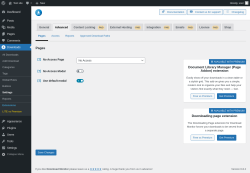 Page screenshot: Downloads → Settings → Advanced