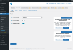 Page screenshot: Downloads → Settings → Advanced