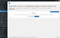 Page screenshot: Downloads → Settings → Content Locking PAID