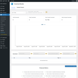 Page screenshot: Downloads → Reports