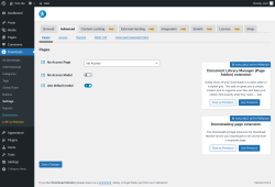 Page screenshot: Downloads → Settings → Advanced