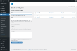 Page screenshot: Downloads &rarr; Categories