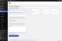 Page screenshot: Downloads &rarr; Categories