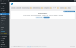 Page screenshot: Downloads → Settings → Emails PAID
